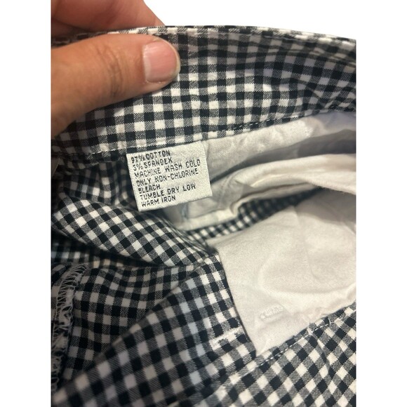 Talbots Women Chino Shorts 16 Cotton Gingham Plaid Coastal Preppy Classic Golf - Picture 8 of 9